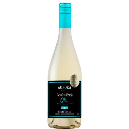 VINHO AURORA CHARDONNAY BRANCO ZERO ALCOOL 750ML