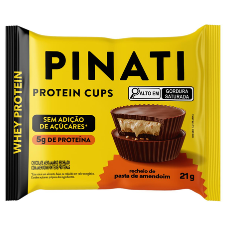Tortinha de Proteína Pinati 21g - Sem Glúten - Pasta de Amendoin