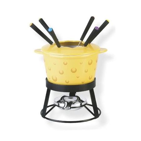 Hauskraft Aparelho de Fondue Lana Amarelo 11 Peças