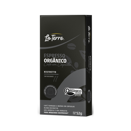 Café Orgânico La Terre Ristretto Cápsula C/10 52g
