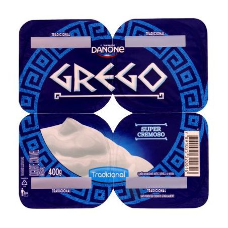 Iogurte Danone Grego Tradicinal Bandeja 400G