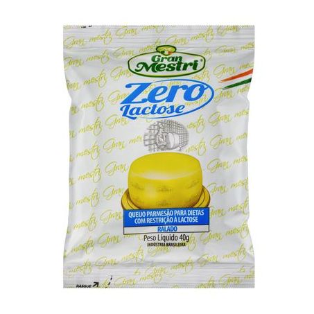 Queijo ralado zero lactose gran mestri 40g
