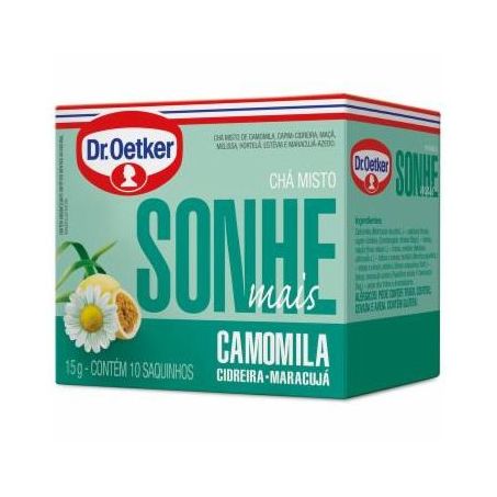 Cha misto camomila/cidreira/maracuja sonhe mais dr.oettker 15g