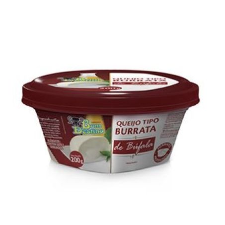 Queijo tipo burrata de búfala 200g bom destino