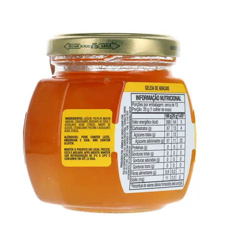 GELEIA TRADICIONAL DE ABACAXI 250G BOM PRINCIPIO 360-14
