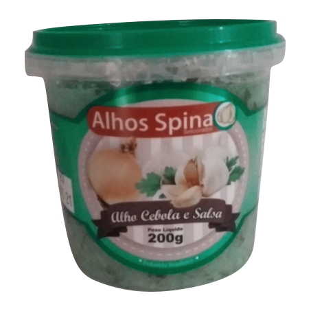 Tempero Alhos Spina Pasta Alho Cebola e Salsa Pote 200g 
 