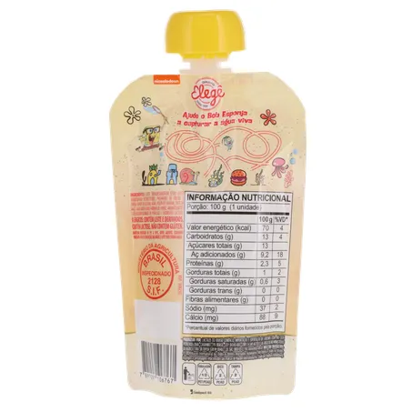 Iogurte Bob Esponja Vitamina De Frutas e Cereais 100g 360-19