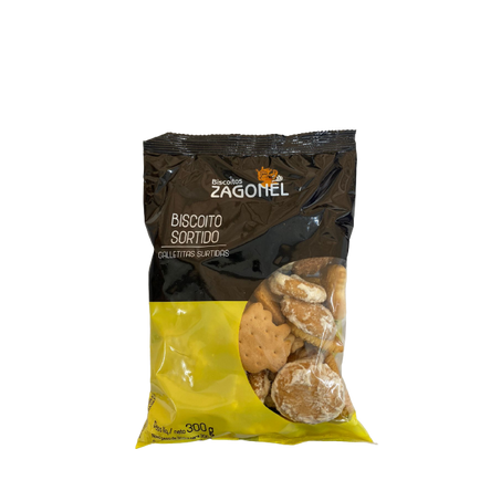BISCOITO ZAGONEL SORTIDOS 300 GR                  