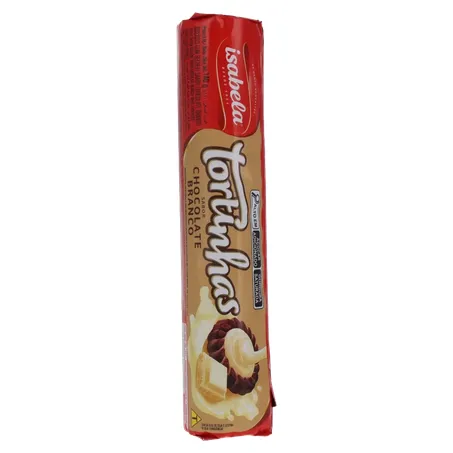BISCOITO RECHEADO ISABELA TORTINHAS CHOCOLATE BRANCO 140G