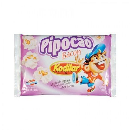 Milho pipoca microondas kodilar 100g bacon