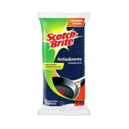 ESPONJA SCOTCH BRITE ANTI C/3 LV+PG-