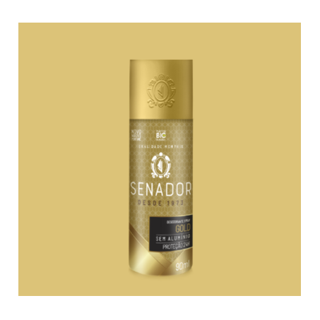 Desodorante Masculino Senador Gold Embalagem Spray 90ML