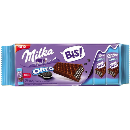 BISCOITO MILKA 105.6G WAFER OREO BIS