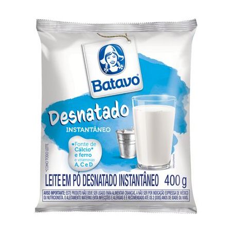 LEITE EM PO BATAVO 400G DESNATADO