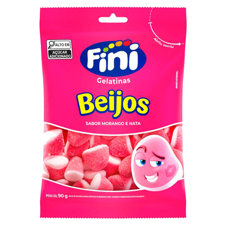 Bala de Gelatina Fini 80g - Beijos
