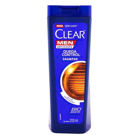 Shampoo Anticaspa Clear Men Queda Control Squeeze 200ml