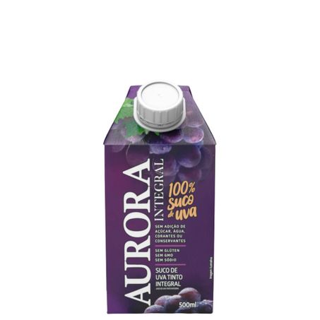 Suco de Uva Integral Tinto Aurora 500ml