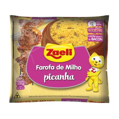 Farofa de Milho Zaeli Picanha Embalagem 300G