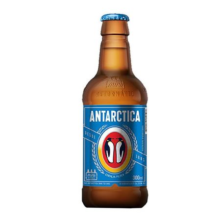 Cerveja Antarctica Pilsen Garrafa Retornável 300ml 
 
