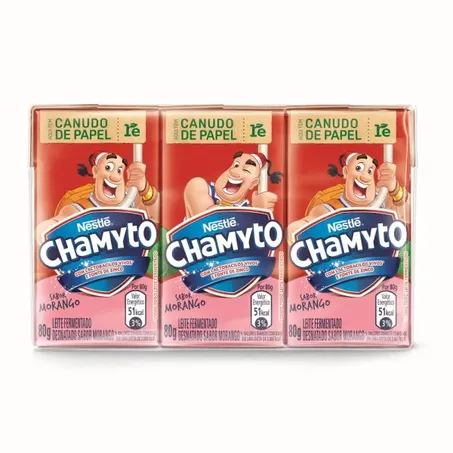 Leite Fermentado Chamyto Mmorango 480G C/ 6