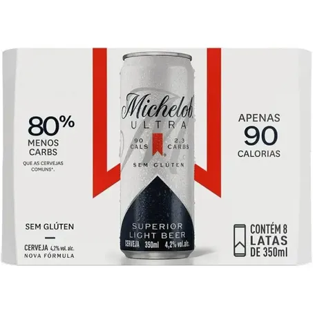 Pack cerveja michelob ultra cx8 und 269m