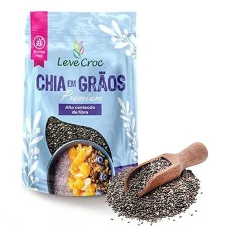 Chia em grãos leve croc premium 200g