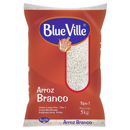 ARROZ BLUE VILLE BRANCO TP1 5KG
