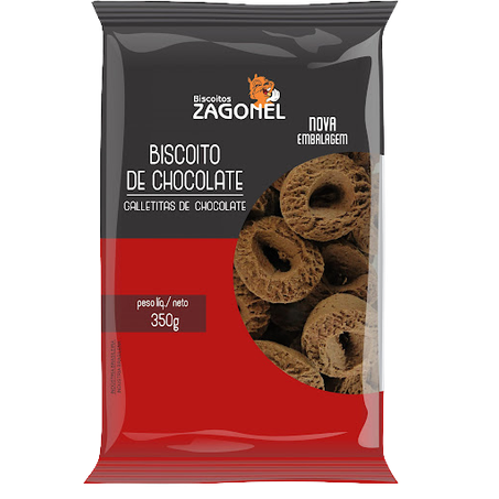 Biscoito zagonel chocolate 300g