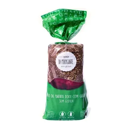 PÃO BATATA DOCE GRÃOS S/GLUTEN S/LAC 420G DI MANGI