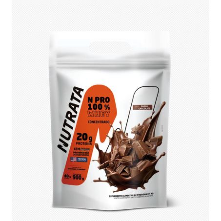 Whey n pro nutrata 100% duplo chocolate 900g