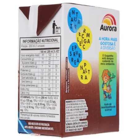 Achocolatado aurora choco do guguinha 200ml 360-13