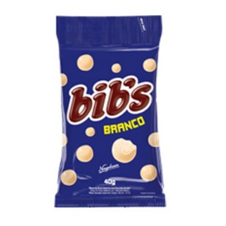 CONFEITO BIBS CHOCOLATE BRANCO 40G
