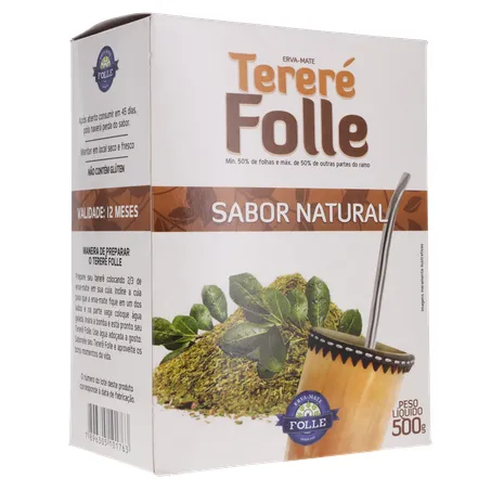 Erva tererê folle natural 500g 360-33