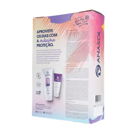 KIT PROTETOR SOLAR ANASOL FPS 75 200G + GRÁTIS PROTETOR SOLAR FACIAL FPS 75 60G 360-21