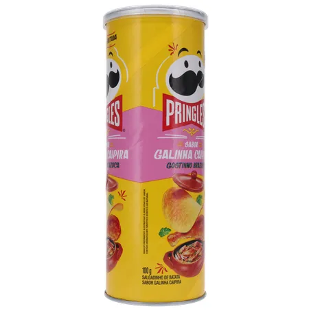 SALGADINHO BATATA PRINGLES GOSTINHO BRAZUCA GALINHA CAIPIRA LATA 100G 360-31