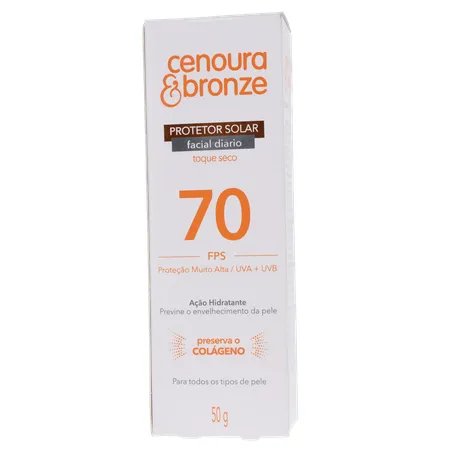 Protetor solar facial cenoura e bronze fps 70 50g 360-1
