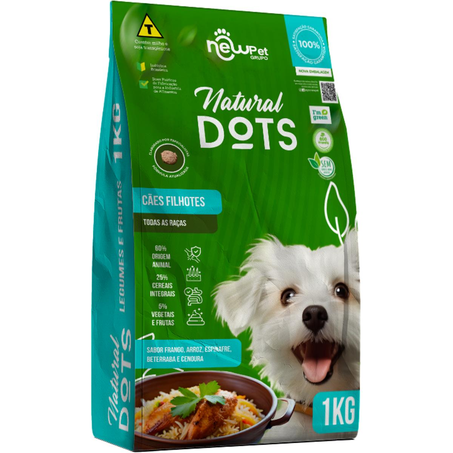Ração para Cães Natural Dots 1kg - Filhote