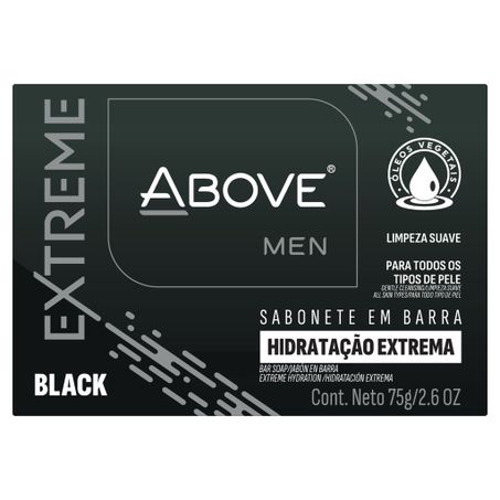 SABONETE ABOVE MEN EXTREMA BLACK 75G