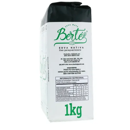 Erva mate berte s-acucar 1kg 360-8