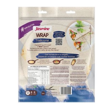 Wrap Tradicional sem Glúten Jasmine 240g 360-1
