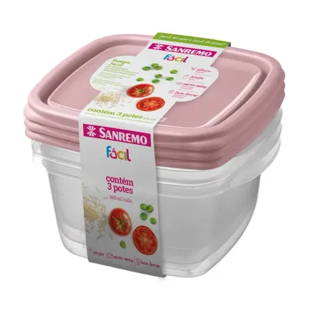 CONJ POTE SANREMO 800ML 3PC