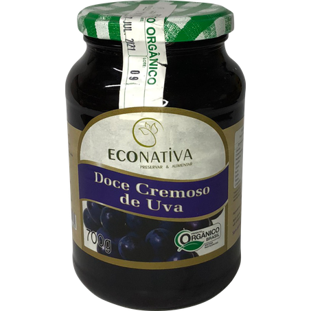 DOCE ECONATIVA 700G ORGÂNICO UVA