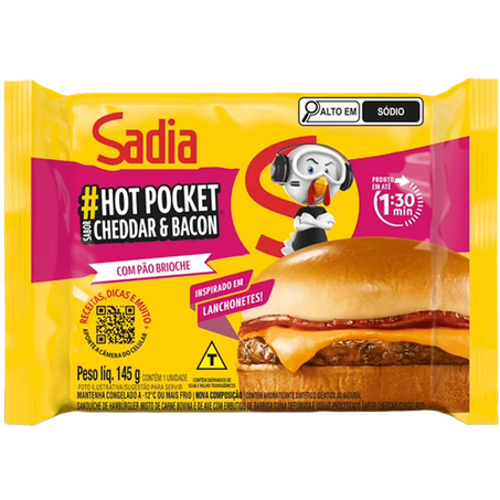 HOT POCKET BACON  SADIA 145G