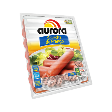 SALSICHA FGO HOT DOG AURORA 500G