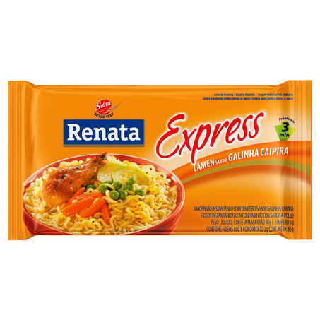 Massa Instantânea Renata 85g - Galinha Caipira