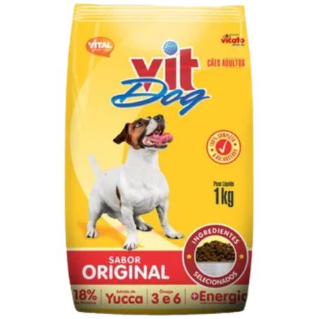 Racao caes vit dog junior 1kg
