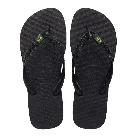 Chinelo havaianas brasil preto 37/38