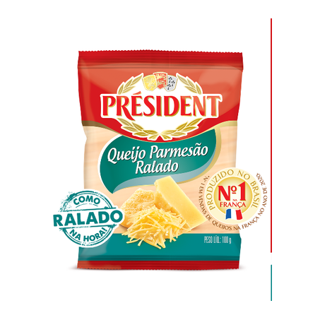 Queijo ralado parmesão président 100g