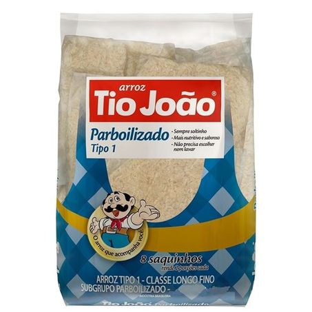 ARROZ PARBOILIZADO TIO JOAO 1KG C/8 SCH