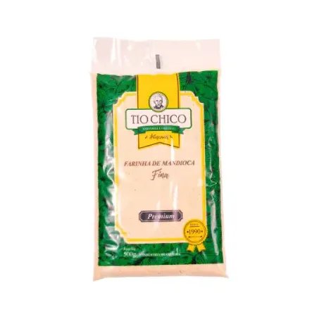 Farinha de mandioca tio chico fina 500g